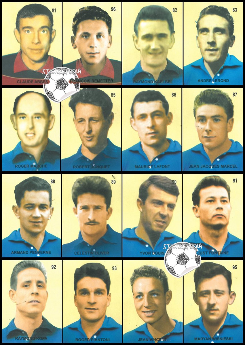 Stickerpedia1's tweet photo. France WC 1958 3rd place
#wc1958 https://t.co/80q31HNAVj