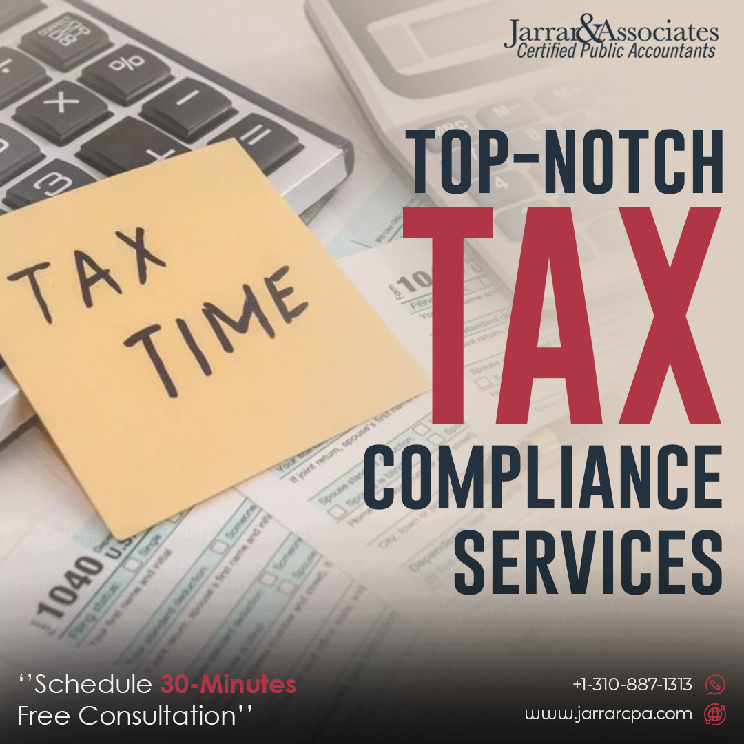 JarrarCPA's tweet photo. 👉 Want to stay in the good graces of the IRS with comprehensive and critical business tax compliance services? Well, Jarrar &amp; Associates CPA can help you in this sphere with their top-notch tax compliance and tax return preparation services. https://t.co/ggemsGThoh