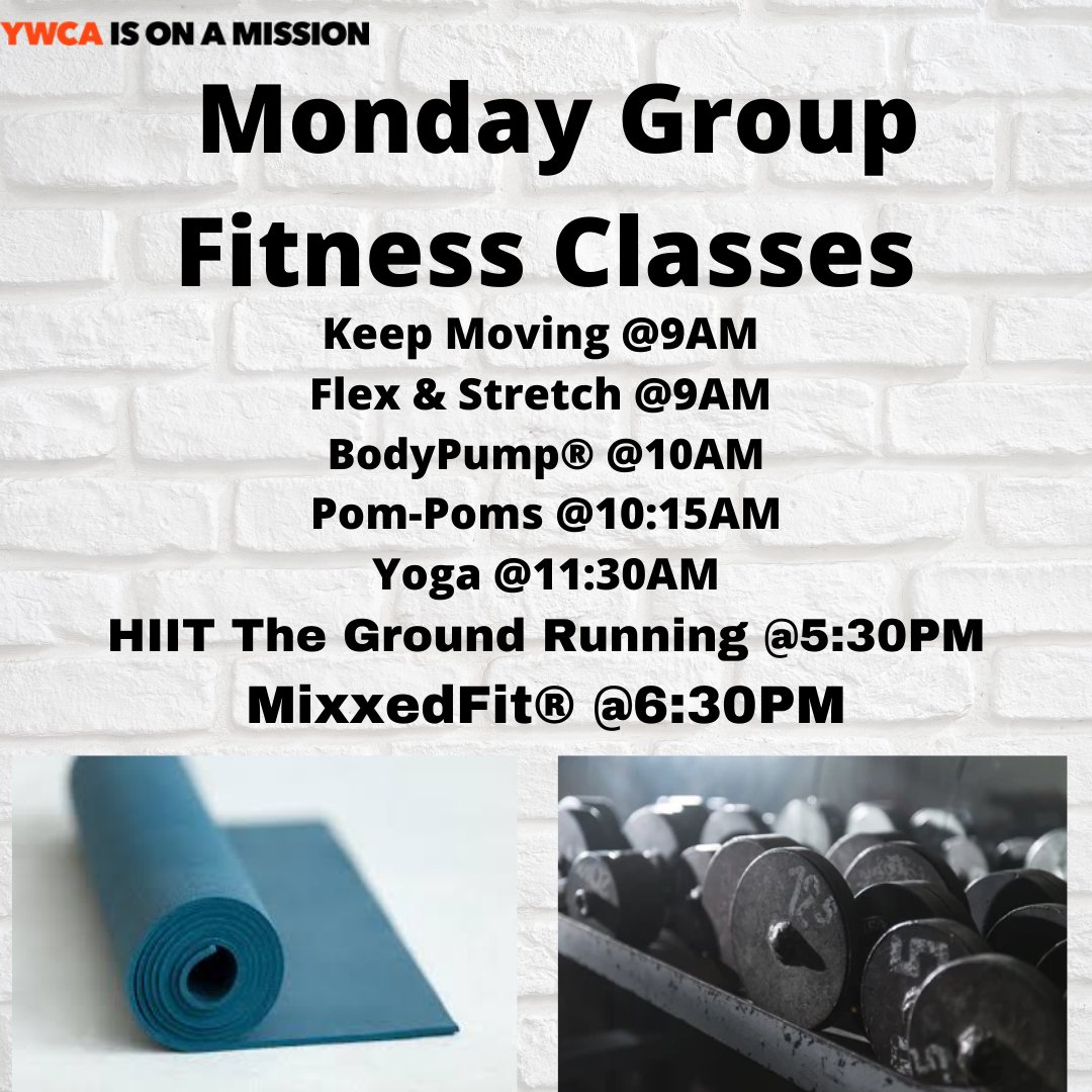 Start the week off strong! #gym#336gym#workout#sweat#yoga#ywca#gymtime#fitness#mentalhealth#womenshealth#fitnessjourney#health
