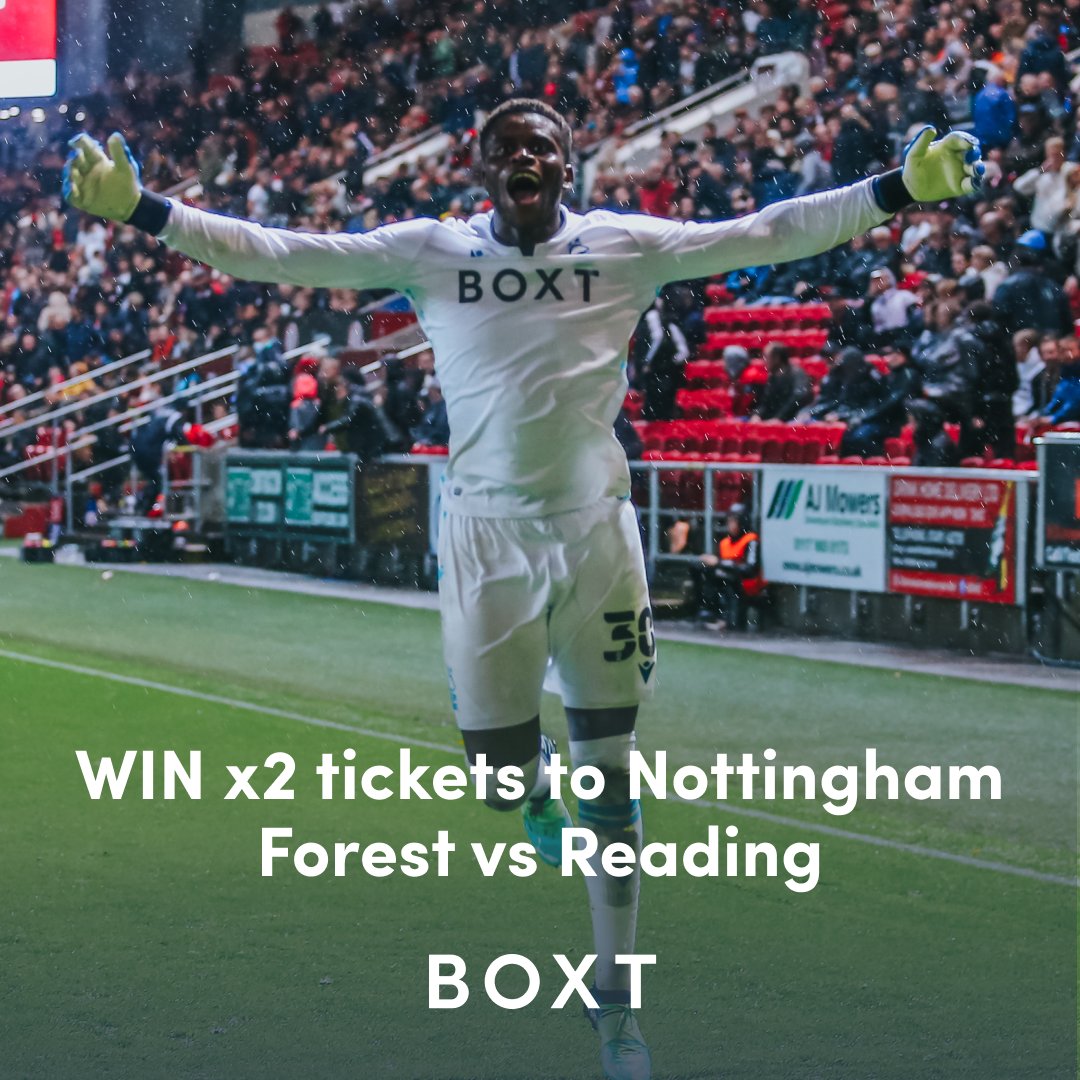 💥 COMPETITION 💥

We've got x4 pairs of tickets to give away for the upcoming <a href="/NFFC/">Nottingham Forest</a> vs Reading fixture.

To enter ✅ Follow, share and tag a friend.

Competition ends 5pm on 09/03/22 and winners will be announced on Thursday #COYR #NFFC #nottinghamforest