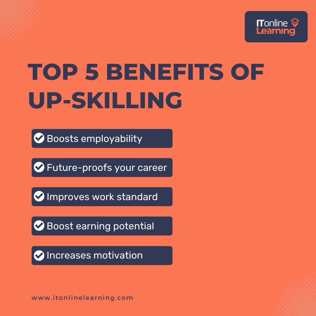 IT_PM_Training's tweet image. Continuously up-skilling has many advantages for both your career and personal development. 

Here’s top 5 benefits: 

#careerdevelopment #careerdevelopmenttips #personaldevelopment #personaldevelopmentdaily