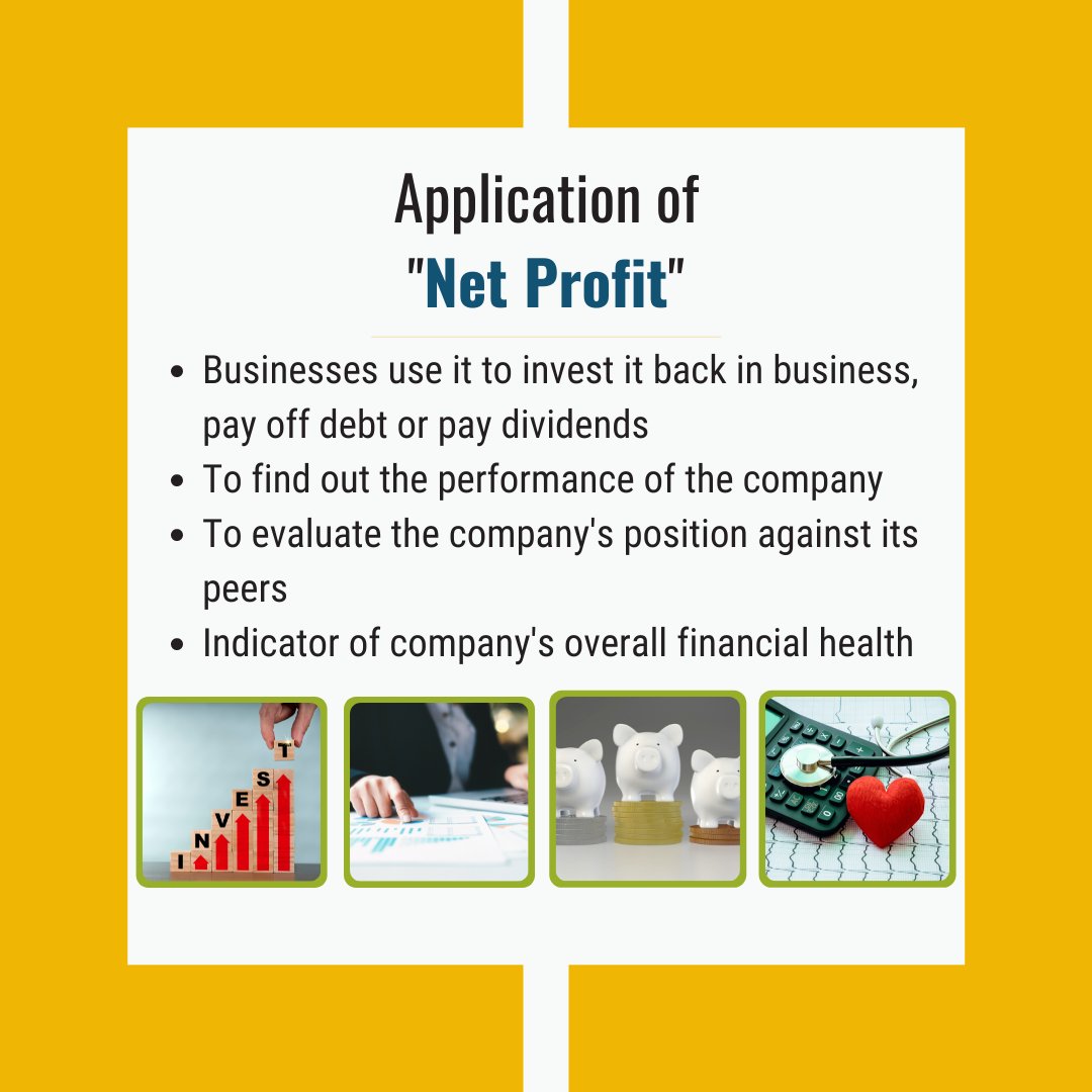 thinkaccompt's tweet photo. Profit is the portion of a company's income that remains after costs are deducted. However, net profit, which is a single figure that indicates a certain sort of profit, is more specific. The famous bottom line on a company's financial statement is net profit, or net income. https://t.co/EawtyZ2AVQ