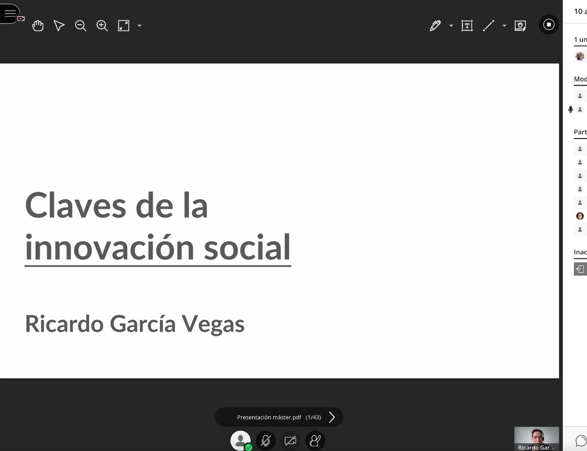 mastergovtech's tweet photo. @ricardogvegas impartió la clase del pasado sábado del @mastergovtech del @cigmapucjc de la @universidadcjc en el Módulo de Coparticipación: ciudadanía, sector público y sector privado, donde trató las claves de la innovación social👇🏼 https://t.co/QtaU8mibjV