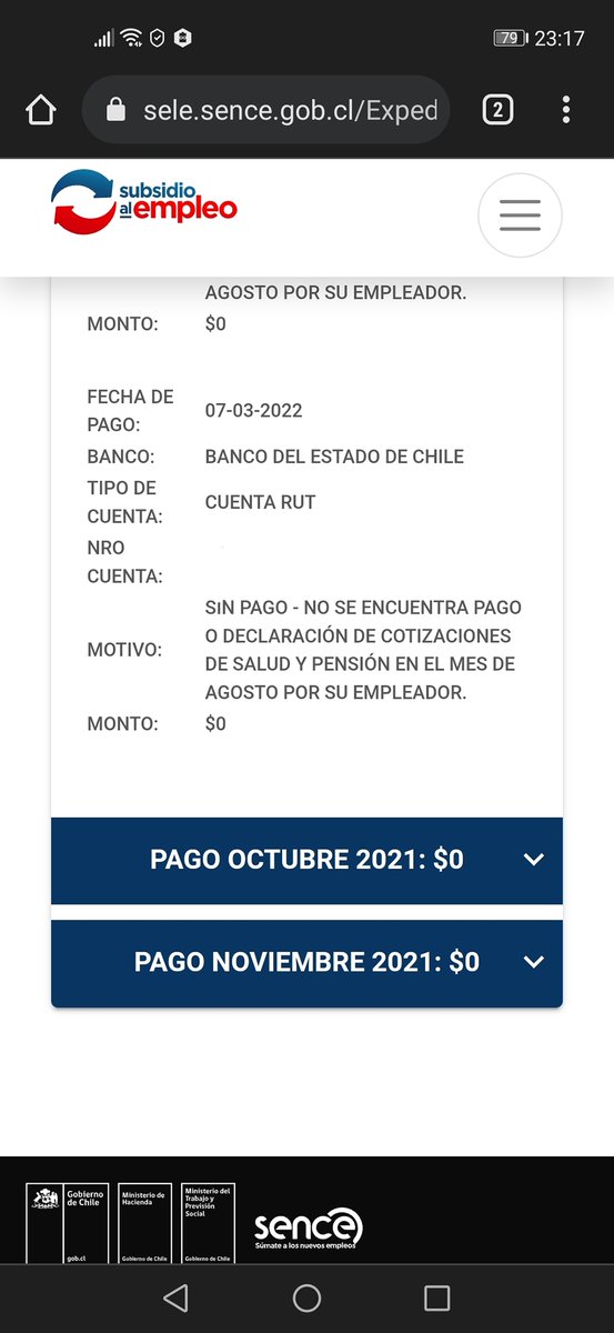 esteban_0736's tweet photo. Otro mes más de humillación desde 09/2021 en que no me pagan el IFE Laboral a través de apelaciones que ellos mismos prometen fechas estando aceptadas!! Se me deben 3 meses del beneficio y @SenceChile y @Contraloriacl
brillan por su ausencia!! Ctm https://t.co/MgRupImwPu
