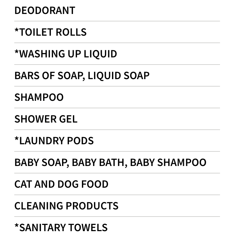 BrixtonFoodbank's tweet photo. Here is the list of our most needed items this week. 

If you are able to donate you can do so here: https://t.co/5Nn5AwpOhD https://t.co/1fOBQHphNL