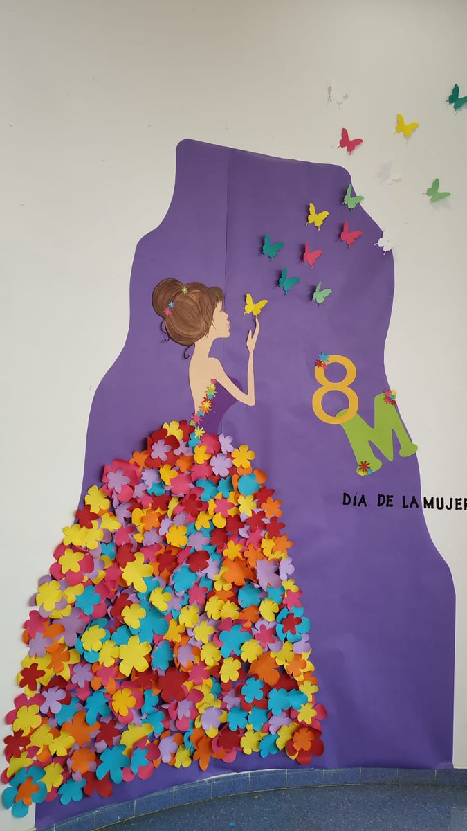 cadenasermel's tweet photo. Las trabajadoras del C.E.I Infanta Leonor han elaborado este cartel conmemorativo por la celebración del día internacional de la mujer en este #8M2022. https://t.co/q0XBHSbOdT