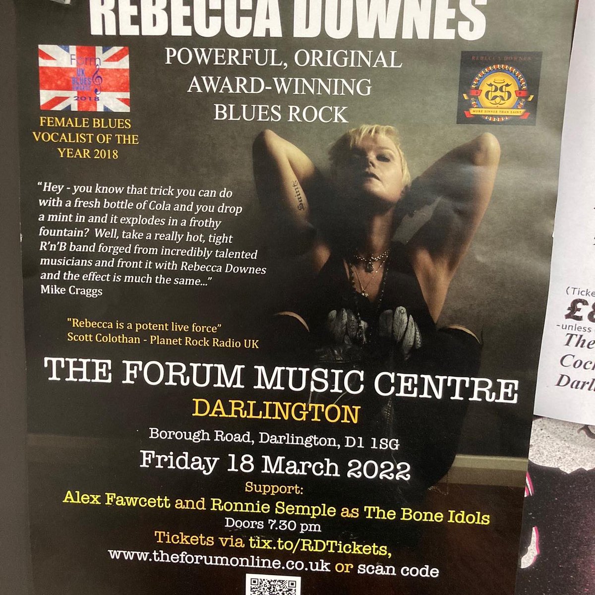 <a href="/hmvDarlington/">hmv Darlington</a> So much love and support from hmv! Putting my posters up for the show and promoting the last studio album. You guys rock 🤘
Full Band shows are 🔜
18th March Forum, Darlington; with the amazing Ronnie Semple 
19th March Backstage at the Green, Kinross <a href="/mundellmusic/">Mundell Music</a>