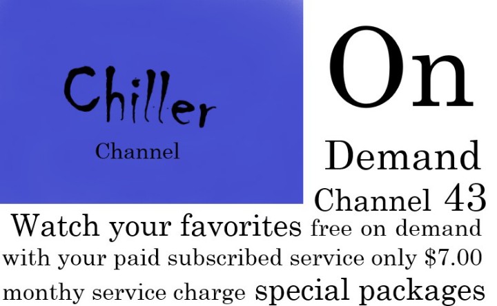 mtv311's tweet photo. Order the Chiller Channel today with your Comcast cable service only $7.00 monthly subscription #Chiller https://t.co/VjBno9HvgN