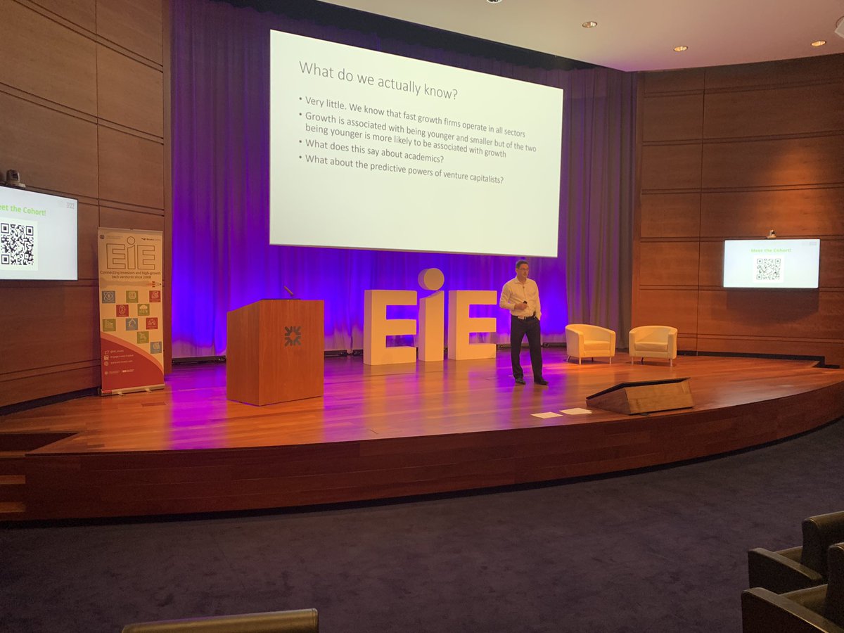 Fascinating input from prof Francis Greene on business growth and why a business might(or might not) scale fast. Very thought provoking, highly relevant and useful input <a href="/EIE_Invest/">EIE</a> <a href="/BayesCentre/">Bayes Centre</a> <a href="/SecuriumLTD/">Securium</a> #EIE2022