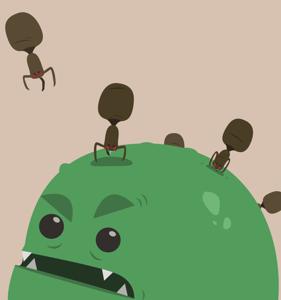 [Zoom sur…] Les bactéries aussi ont des virus! Les #bactériophages injectent leur matériel génétique dans les bactéries pour se répliquer et les font exploser pour se propager… Attention attaques de phages dans Microbioworld! Plus d’info sur microbioworld.fr/micropedia#t4