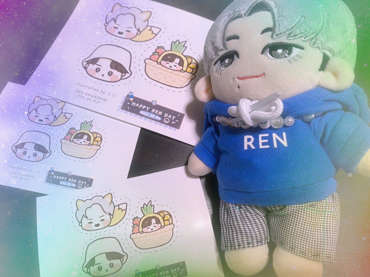 ふうさん🦊<a href="/kaze_produce/">ふう🦊</a> のネップリやっと行けた！！
可愛い可愛い蓮ちゃんをお迎えできたー🦊✨

#JO1 #蓮ドール　#川尻蓮