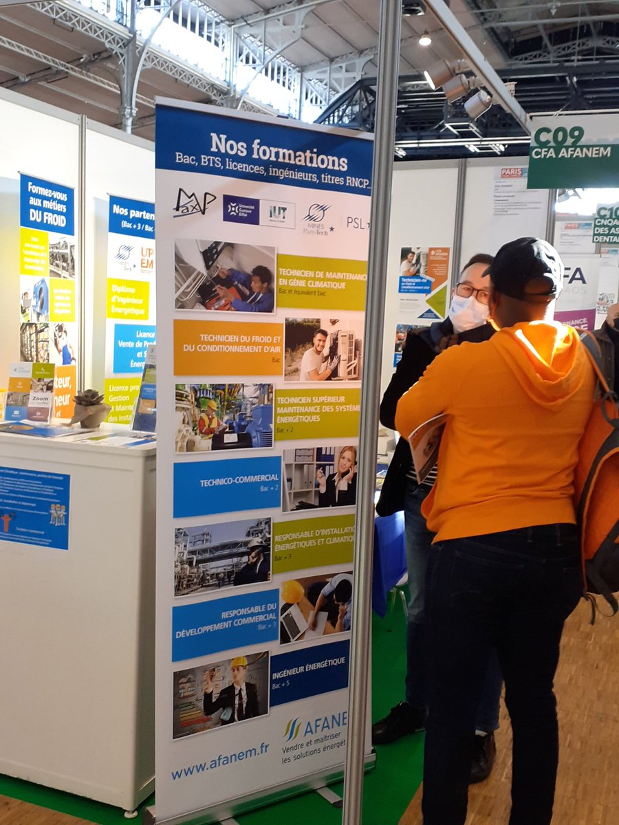 📢 Venez nous retrouver sur le salon Paris pour l'emploi des jeunes. Nous sommes là pour vous présenter nos #formations dans les métiers du #génieclimatique : #maintenance, #installation et #négoce. Des métiers utiles aux hommes et à la 🌍 planète !