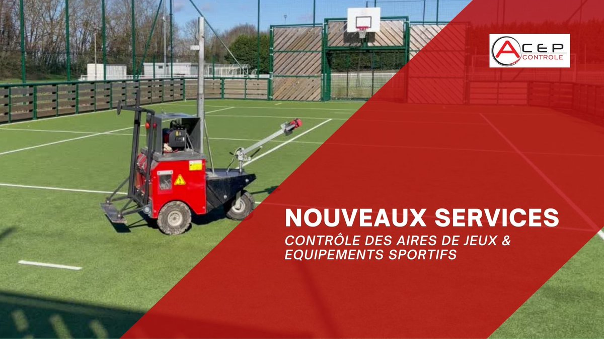AcepControle's tweet photo. 🔔 Nouveaux #services chez ACEP Contrôle 🔔

Nos inspecteurs deviennent les #experts du #contrôle des #airesdejeux et des #équipementssportifs et vous aide à mesurer les risques lors d'un contrôle annuel principal. 📋 

#reglementation #inspection #compiegne #oise #paris https://t.co/rRCRyvVvP9