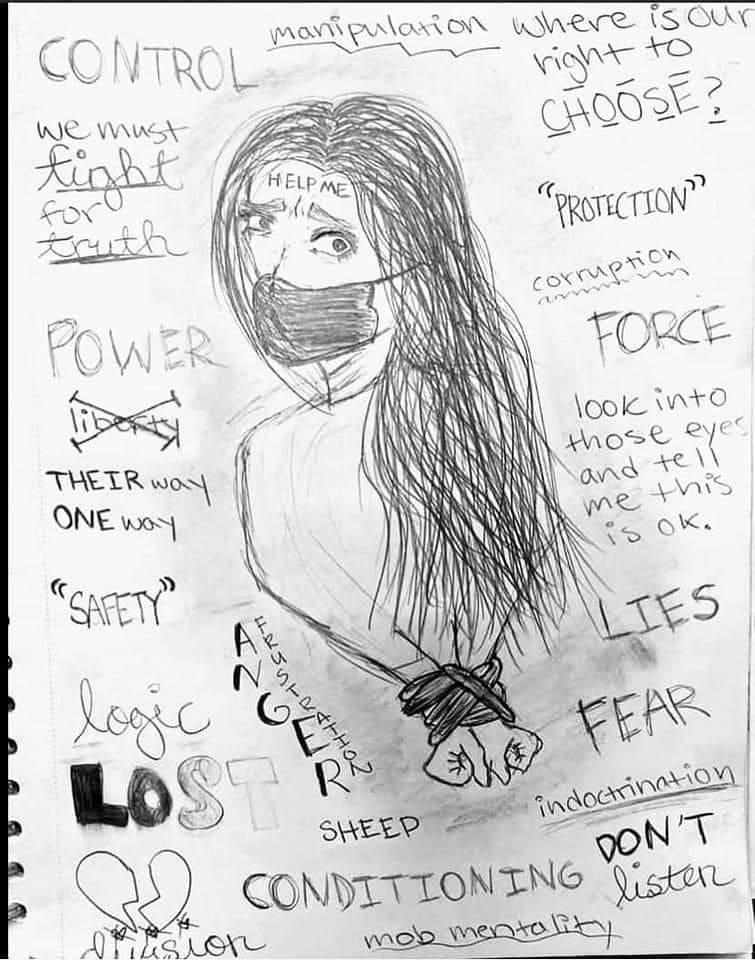 SBMS_scotland's tweet image. Drawn by a pupil. We must end all restrictions in schools now!

#BringBackNormal