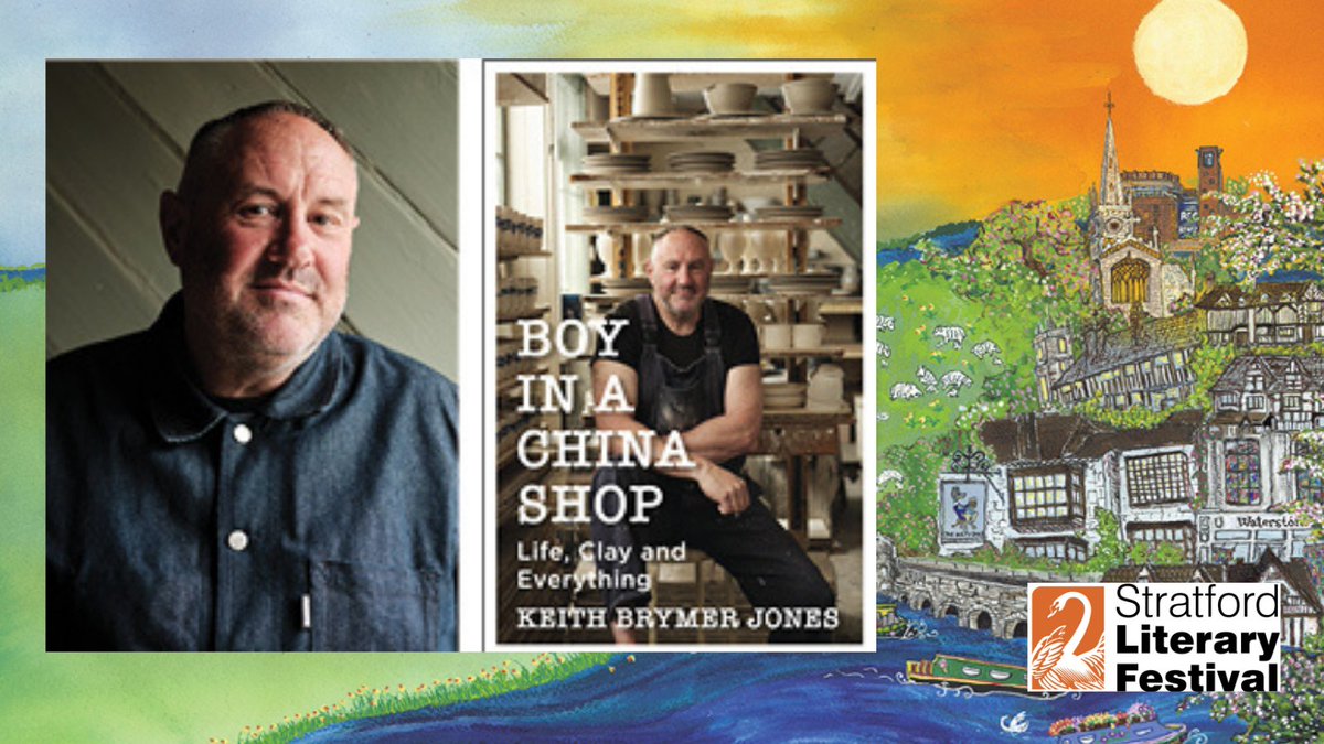 StratLitFest's tweet photo. @KBJWhitstable the judge on the hugely popular TV pottery show, The Great Pottery Throwdown, explains what happened when an art teacher gave him a lump of clay. He'll be talking about his life's passion, coping with dyslexia. Join him on Thursday 5th May.
https://t.co/WcfhbqMYzQ https://t.co/7yYg3RTdlZ