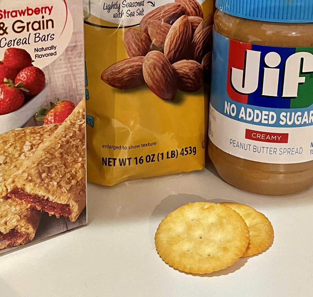 Live look inside our pantry. They leave empty boxes but someone saw fit to leave the last 2 ritz crackers just..on..the..shelf. 😒
