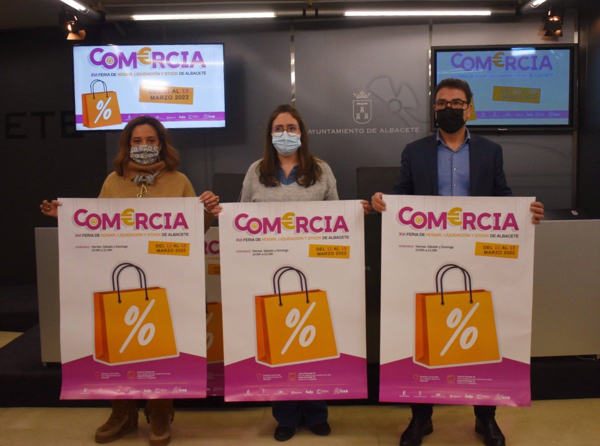 dipualba's tweet photo. 🆕 La #Dipualba ha reiterado, de la mano de nuestra diputada de #Consumo, Fabiola Jiménez, 👉🏻 su apoyo al #ComercioLocal en la presentación de #Comercia 2022 🛍, la XVI Feria de #Hogar, #Liquidación y #Stock, 📆 que se celebrará del 11 al 3 de marzo 🔝.

🌐https://t.co/UE6FUPmmQU https://t.co/1s1lD1Des2