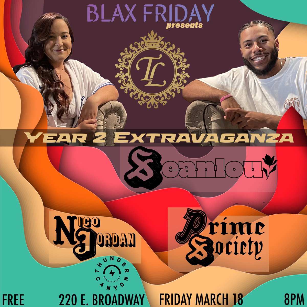 Sponsored by BLAX Friday
Come celebrate our second year of music and podcasting at 
Thunder Canyon on March 18 #TakeoverLounge