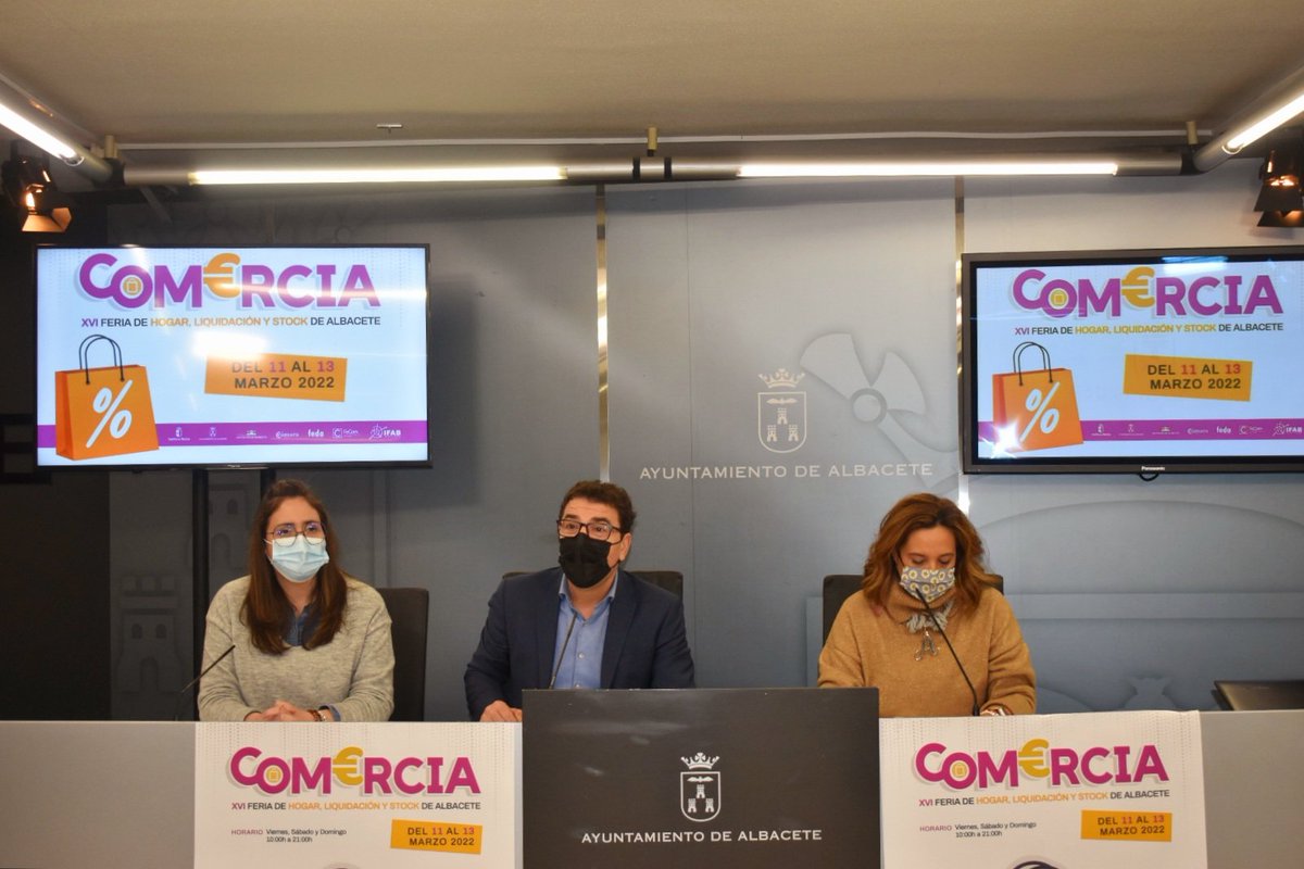 dipualba's tweet photo. 🆕 La #Dipualba ha reiterado, de la mano de nuestra diputada de #Consumo, Fabiola Jiménez, 👉🏻 su apoyo al #ComercioLocal en la presentación de #Comercia 2022 🛍, la XVI Feria de #Hogar, #Liquidación y #Stock, 📆 que se celebrará del 11 al 3 de marzo 🔝.

🌐https://t.co/UE6FUPmmQU https://t.co/1s1lD1Des2