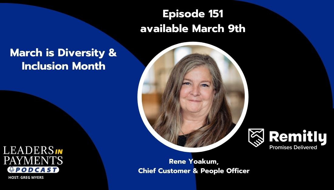 Leadersinpymnts's tweet photo. There's no better way to kick off Diversity &amp; Inclusion Month than with @remitly Chief Customer and People Officer Rene Yoakum. 

Their company mission alone is a shining example of diversity done right. 

#FinTech #Payments #WhyISend #PromisesDelivered https://t.co/QQ4wPevx06
