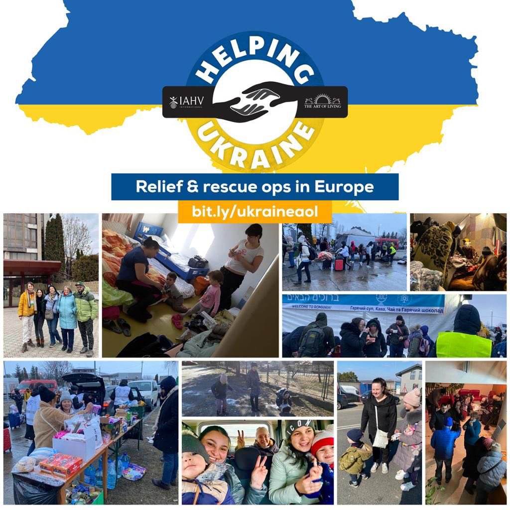 ArtofLiving's tweet photo. Creating corridors of peace. 
@artofliving’s volunteers serve with strength and a smile.

Messages of thanks &amp; gratefulness pour in.

#AOLUkraineRelief
#Ukraine️ https://t.co/X3x0ujKfsD