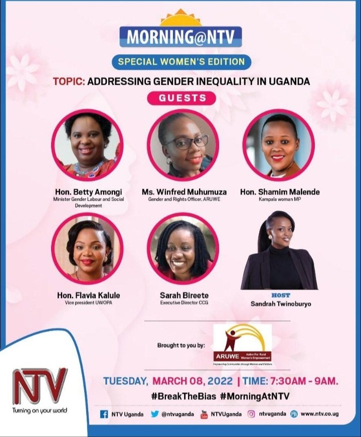 In commemoration of the International  women's day, ARUWE is providing space for dialogue about achievements of women, their challenges and call to action on the promotion  of gender equality and break the bias. Kindly tune tomorrow  for an interesting  discussion #BreakTheBias