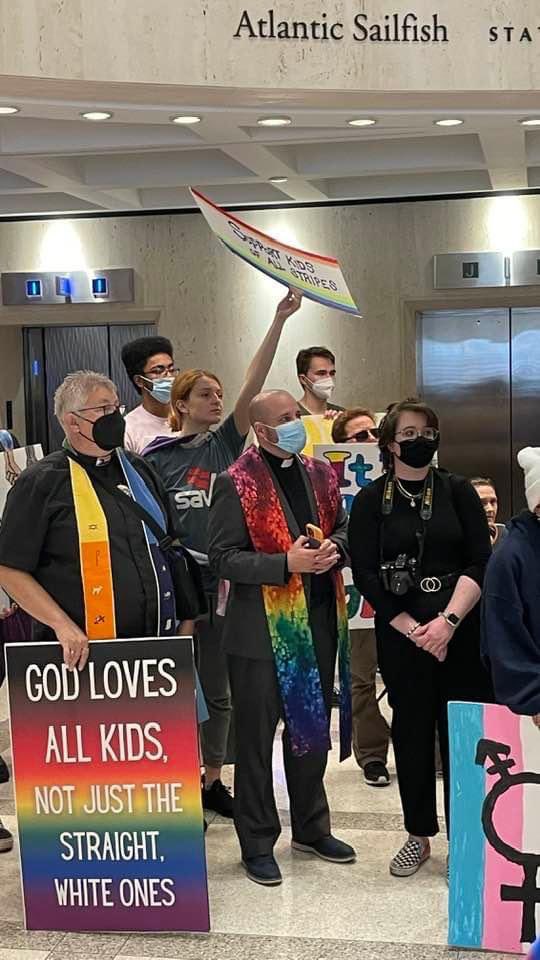 @RemoveRon So proud of my amazing husband <a href="/JakobHero/">Jakob Hero-Shaw</a> and our fabulous daughter @missspronounce making some good trouble in Tallahassee.#SayGay