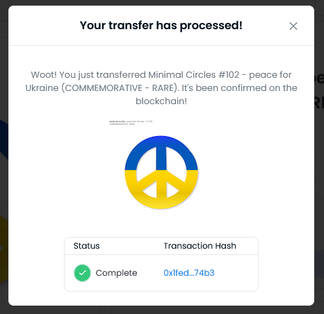 first 2 went to their new homes! Check out pinned tweet and grab your freebie too 💙💛

#nft #nfts #NFTCommunity #Peace4Ukraine