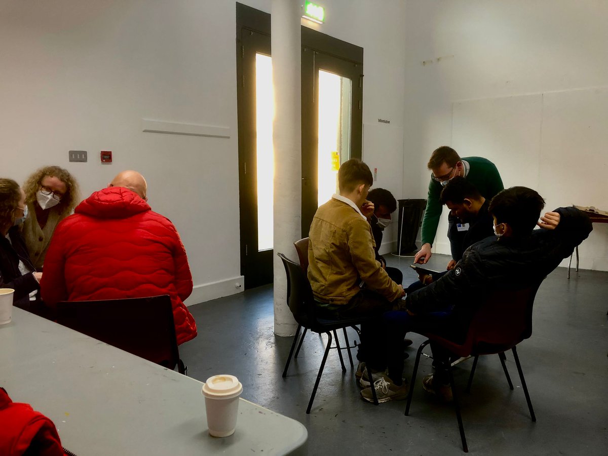SpiceH2020's tweet photo. SPICE partners @IMMAIreland are working with @DCU and participants of the MELLIE Programme who were Citizen Curators for an afternoon, developing their own interpretations of 'The Narrow Gate of the Here-and-Now' and sharing new perspectives.
#CitizenCuration https://t.co/5ePNohWPCl