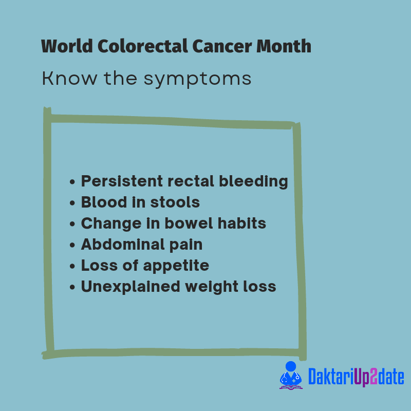 DaktariUp2Date's tweet photo. Patients diagnosed with colorectal cancer at an early stage have a higher chance of survival.

https://t.co/tSRC4aJO14 

#ColorectalCancerAwarenessMonth https://t.co/BshQNGLJ4u
