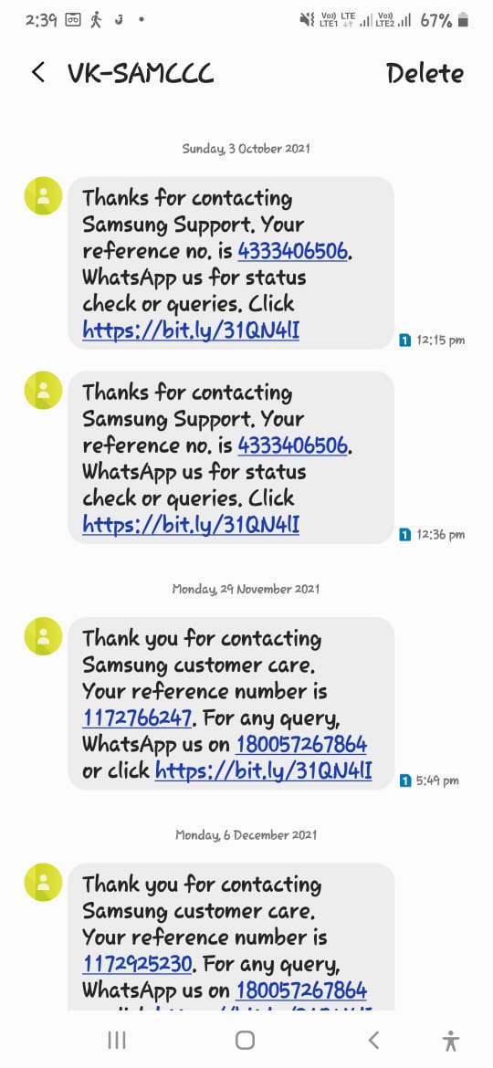 MohdJun06510931's tweet photo. @SamsungIndia @samsungcare india world ki #ghatiya #aftersaleservice .Oct 21 se aaj tak @samsung se Mera AC dürüst nahi ho raha # samsung care #churanpenchuran diye jaraha.#dontbuy #samsung #ac sab se ghatiya service dete hai Aur #fulltimepass karate hai.. https://t.co/e4yoXMJKS0