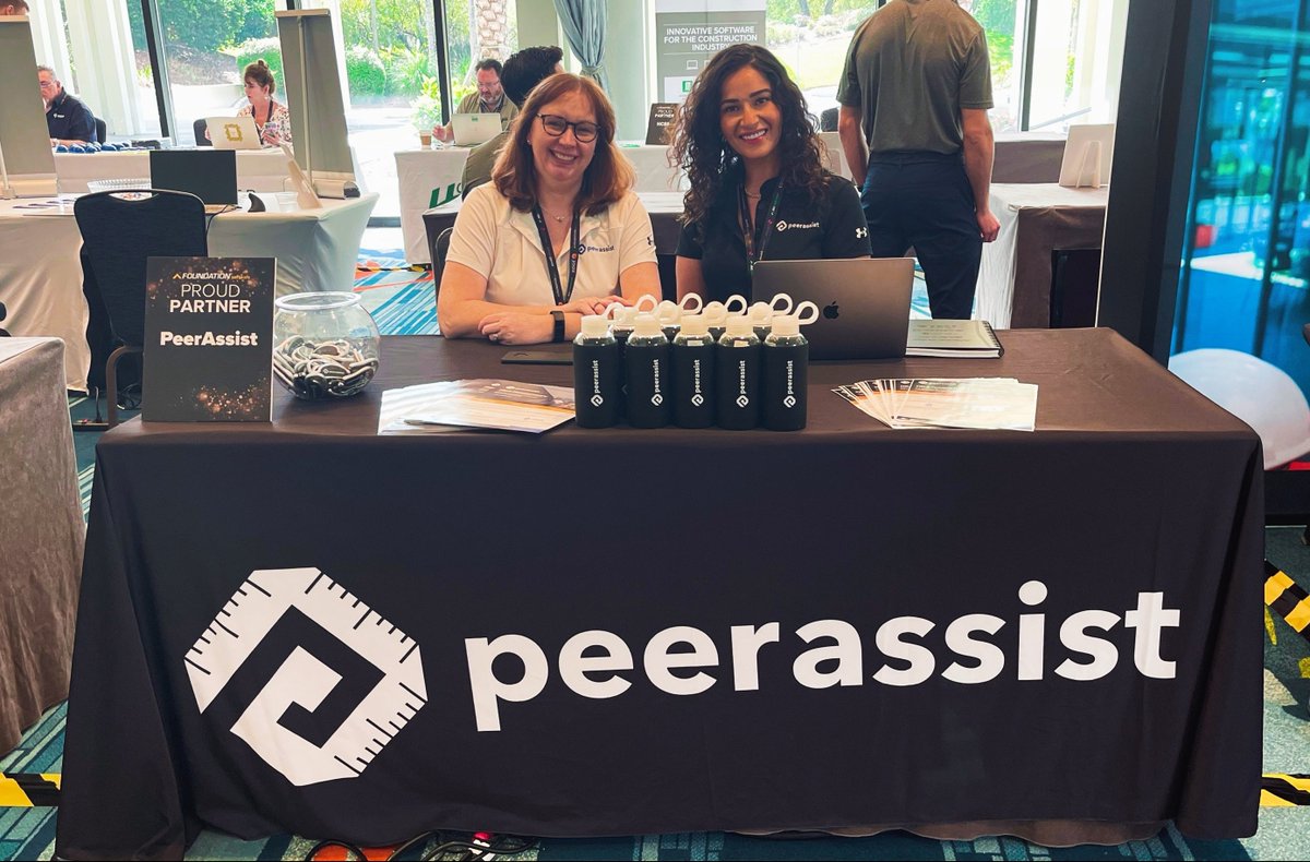 PeerAssist's tweet photo. The inaugural day of Foundation Software's user conference has commenced! Stop by and visit #TeamPeerAssist, we're waiting to show you how to simply your processes w/ seamless integration.
#FoundationUC22 #PeerAssistTech #FoundationSoftware #Construction #ConTech #Accounting https://t.co/CB0HUiIaC9