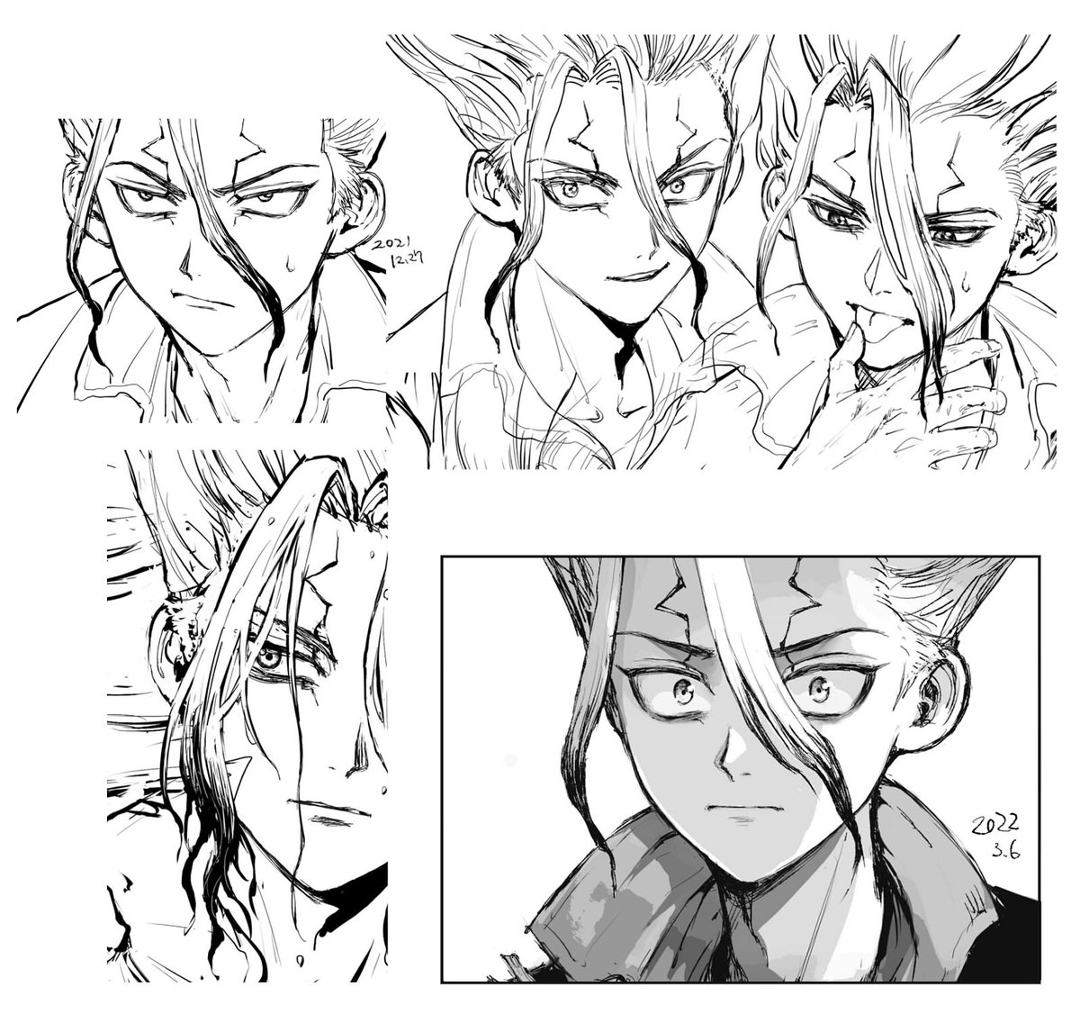 なんかもう暫くまともに描ける気しないから練習してたやついくつか投げとく…