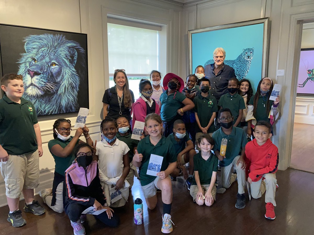 Teachingoverth1's tweet photo. First real field trip in two years. Meeting @HelmutKoller and seeing his artwork, then creating their own. They are having a GREAT time. Thank you @ @PineJogArtRoom  and the #AnnNortonSculptureGarden https://t.co/gcGm0wBQfv