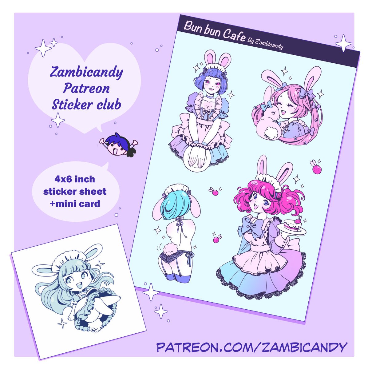 Next Zammie mail! Bunny maids 🥰🐰💜 