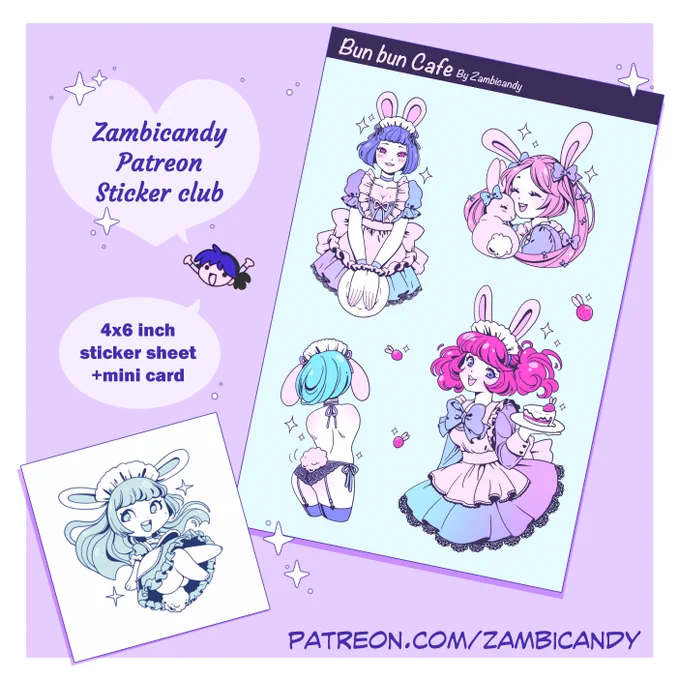 Next Zammie mail! Bunny maids 🥰🐰💜 
