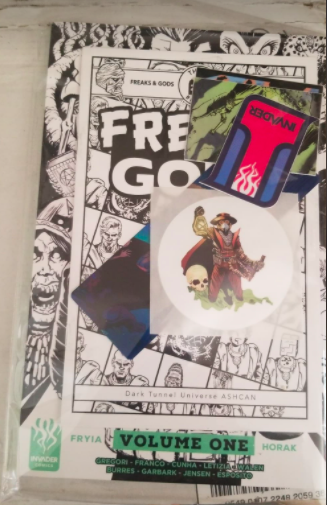 CoreyFryia's tweet photo. If you got your Kickstarter copy of Doctor Crowe Vol. 1 from @InvaderComics be sure to share 'em and tag me so I can see!! #DoctorCrowe #XmasComeEarly https://t.co/HEtcBVqRCZ