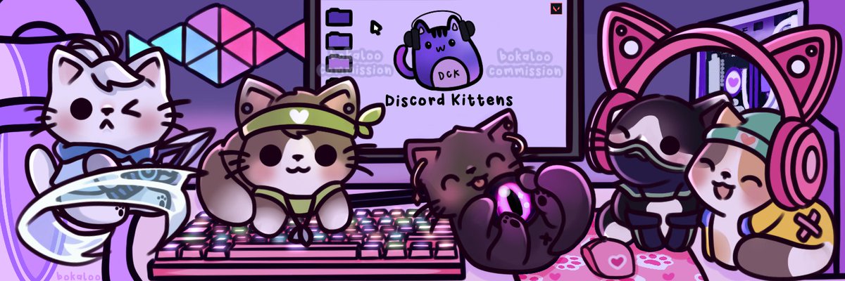 BokalooVt's tweet photo. Discord Kittens as Valorant agents

Banner for @diskittensval a female/nonbinary team https://t.co/ZdsGe65bQQ