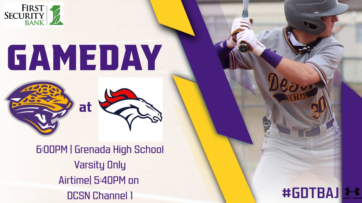 athletics_dc's tweet photo. SCHEDULE UPDATE | @dc_jaguar will now travel to Grenada TODAY. Varsity only matchup beginning at 6:00PM. We will have the action for you live on @DesotoNetwork (https://t.co/TZjrGpNQUN) (Ch 1).
#GDTBAJ
#PlayOnePlayAll https://t.co/aKM9HgbrnX
