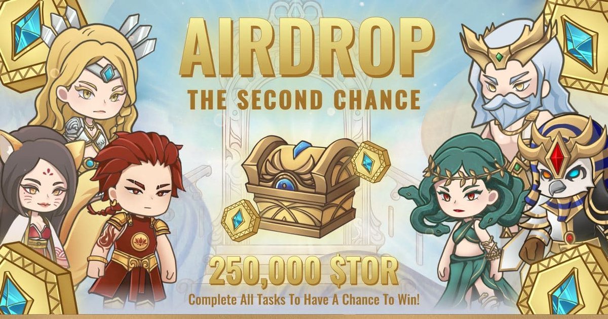 AirdropKingNews's tweet image. New Airdrop: Tales of Ragnarok 
Reward: 250,000 $TOR
End Date: 31 March, 2022 
Distribution date: after TGE 1 week

🔗Airdrop Link: airdrop.talesofragnarok.io

- Complete all tasks of the airdrop
- Submit your BSC wallet address
- For 540 Lucky Participants