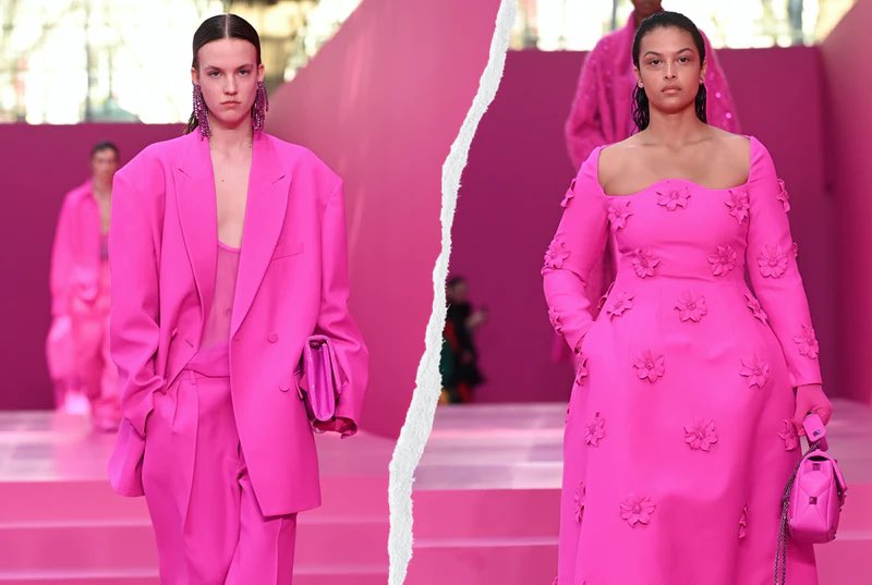 AveryEliz's tweet photo. Valentino Shows All-Prink Collection at Paris Fashion Week 2022 on @bustle https://t.co/6GOTwnXPMu https://t.co/PCFCKj0xyx