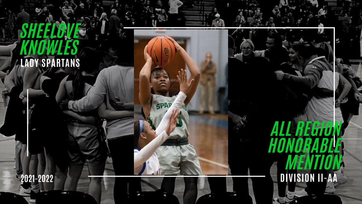 Congratulations to the Lady Spartans who made the all region team in Division 2-AA team this season!
<a href="/madelyn_ladd/">madelyn ladd</a> <a href="/_shaeberry2/">shae b</a> <a href="/meeyahgreen24/">Meeyah Green</a> <a href="/SheeloveKnowles/">Sheelove Knowles</a>