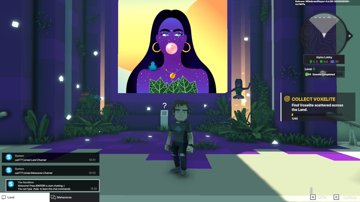 domenNFT's tweet photo. @TheSandboxGame @worldofwomennft I just participated in the daily #SandboxAlphaS2Contest for a chance to earn up to 1,000 $SAND! Day 3 - Selfie with WorldofWomen. Check out my screenshot below! 👇 #SandboxAlphaS2 https://t.co/FhX89jfcuz