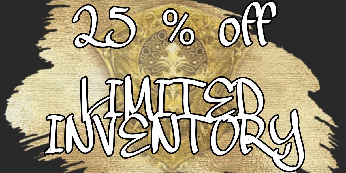 Our store is closing in a week! Now until March 13 we are running a 25%discount on all our remaining product! 

Quantities are limited and this will be the last chance to grab anything! Head over and check out our best boys! 

theshieldhisking.bigcartel.com/product/charms