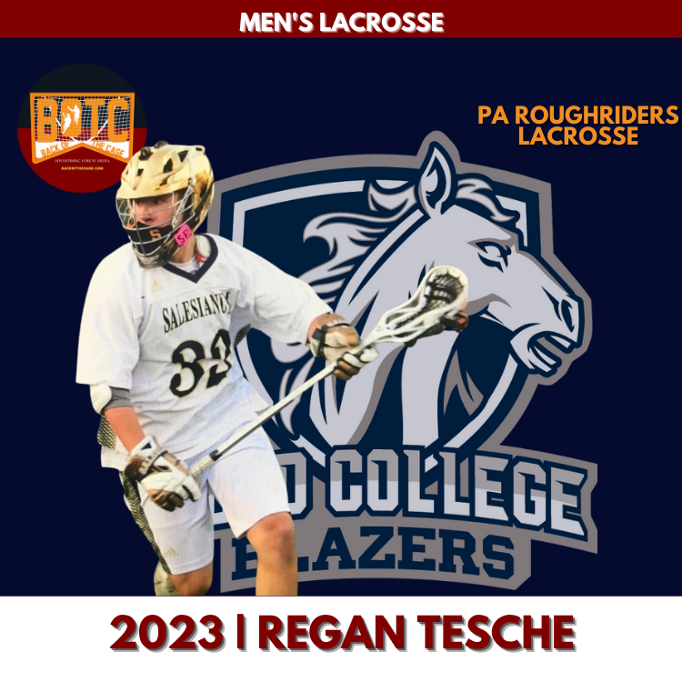 BackOfTheCage's tweet photo. .@CBLaxers Boys' Recruit: @TescheRegan of @RoughridersPA + @SalesianuMLax | DE 2023 | Midfield Commits to @Hood_College, Men's D3 @CoachBarberHood #GoHoodGo - https://t.co/yThnwrqvp6 https://t.co/4bA0jWoyU4