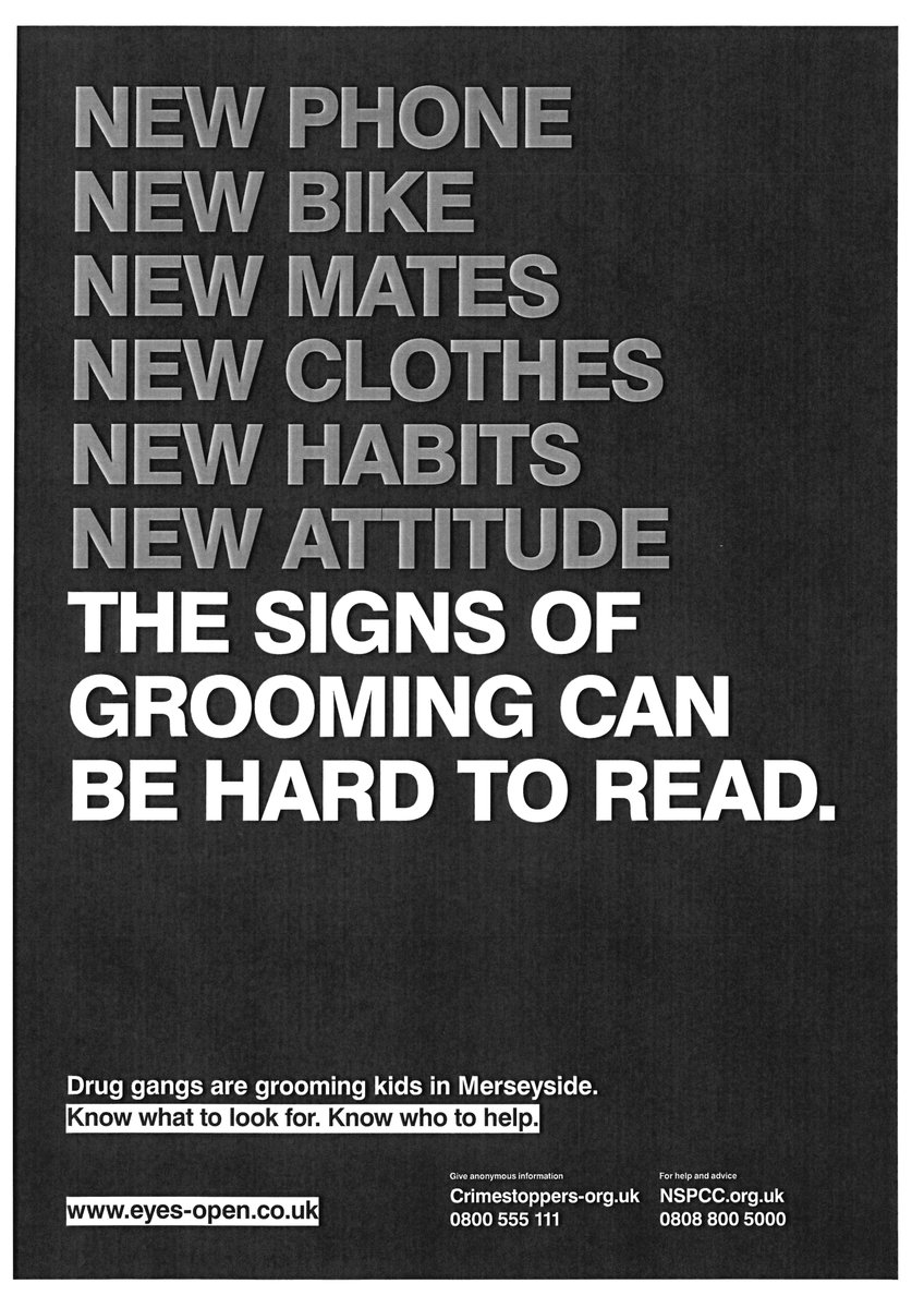 MerPolWirral's tweet photo. This week is County Lines Intensification Week. This campaign aims to stop child criminal exploitation as drug gangs are grooming and exploiting young people and vulnerable adults.
Visit: https://t.co/xJYq970GwE for more information, or to get help and report any concerns. https://t.co/lh4FuqbHfB