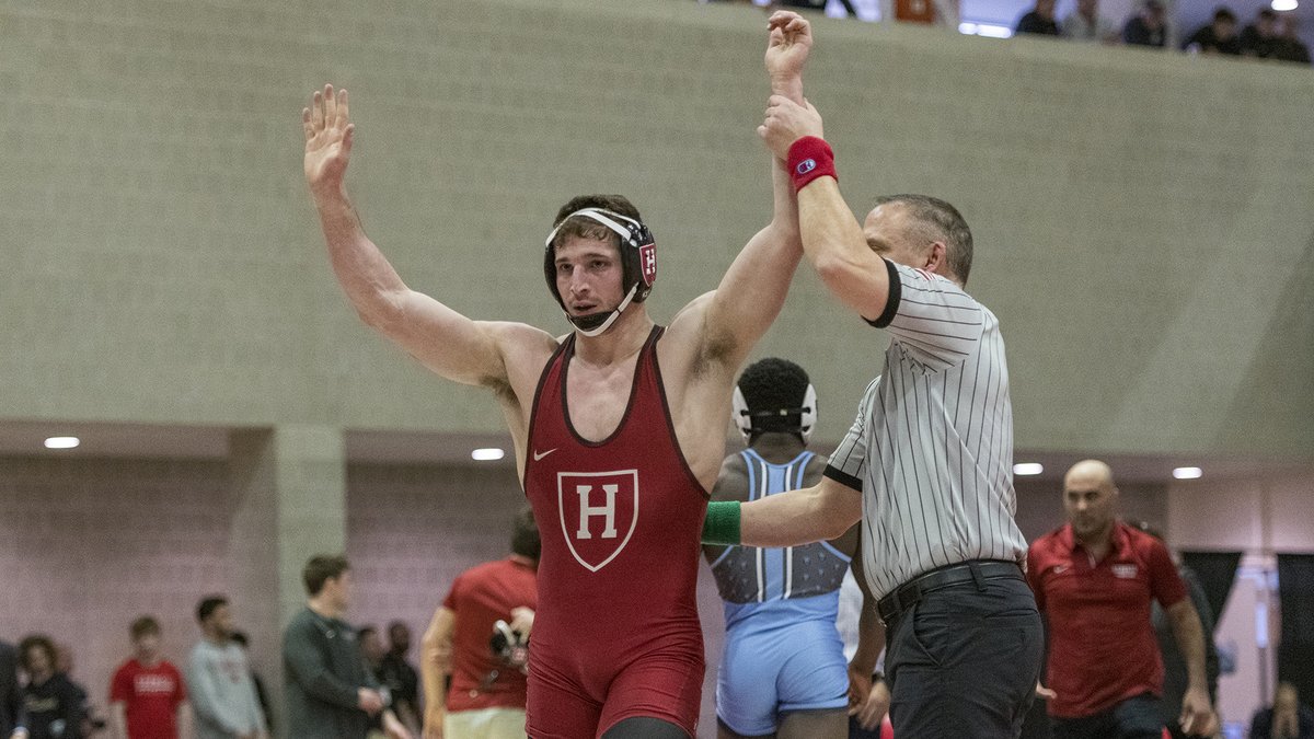 HarvardWrestlin's tweet photo. More 📸 from Philip Conigliaro winning the 165-pound title at last night's EIWA finals!

#GoCrimson #OneCrimson 

Photos by Eldon Lindsay/Cornell Athletics https://t.co/kN5MmICKtV