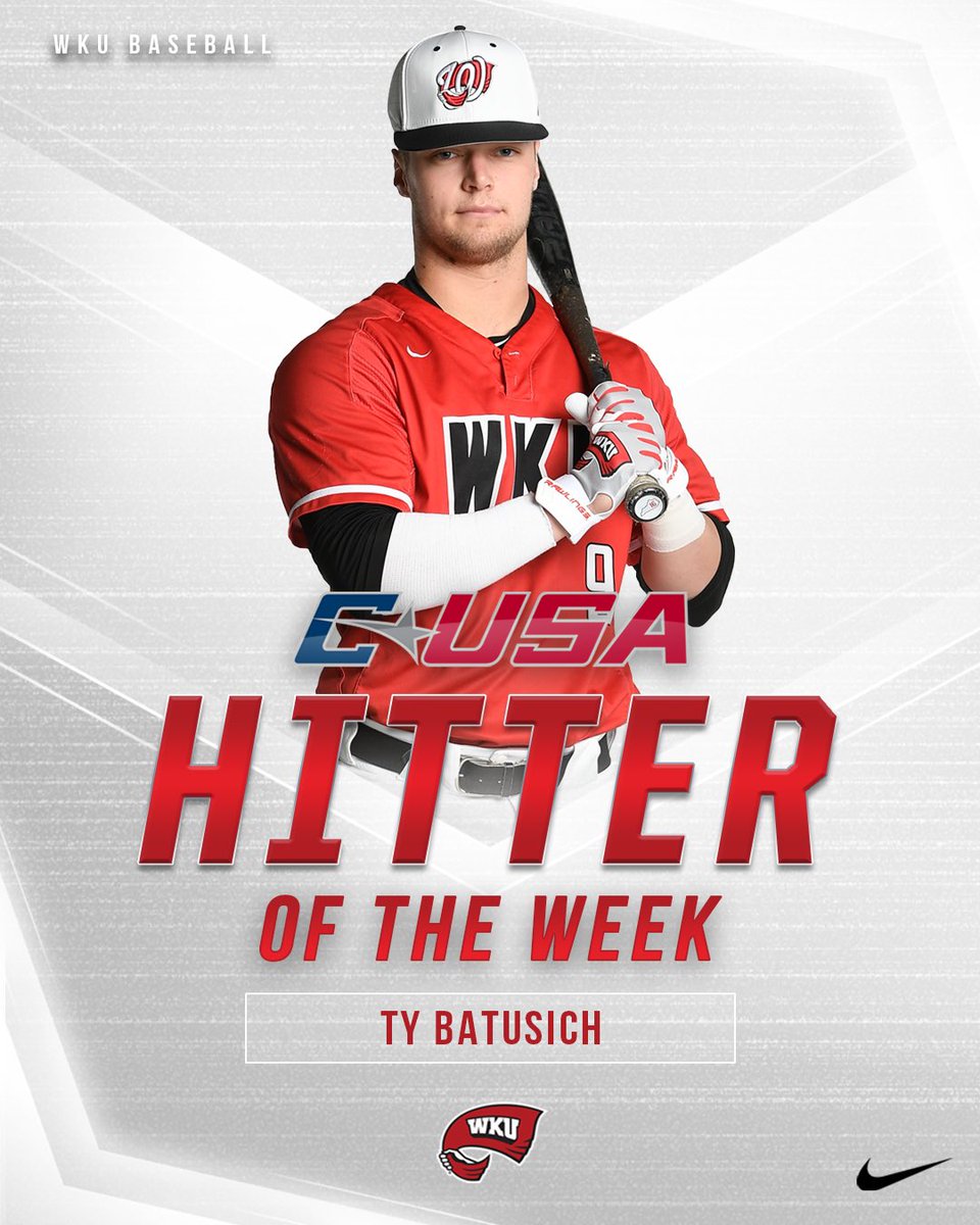 Our freshman has been on fire this year.🔥

Ty Batusich has been named the <a href="/ConferenceUSA/">Conference USA</a> Hitter of the Week after slashing .471/.500/.706 with 10 RBI in four games!

📰: goto.ps/3IU4SAU

#GoTops | <a href="/ty_batusich/">Ty batusich</a>