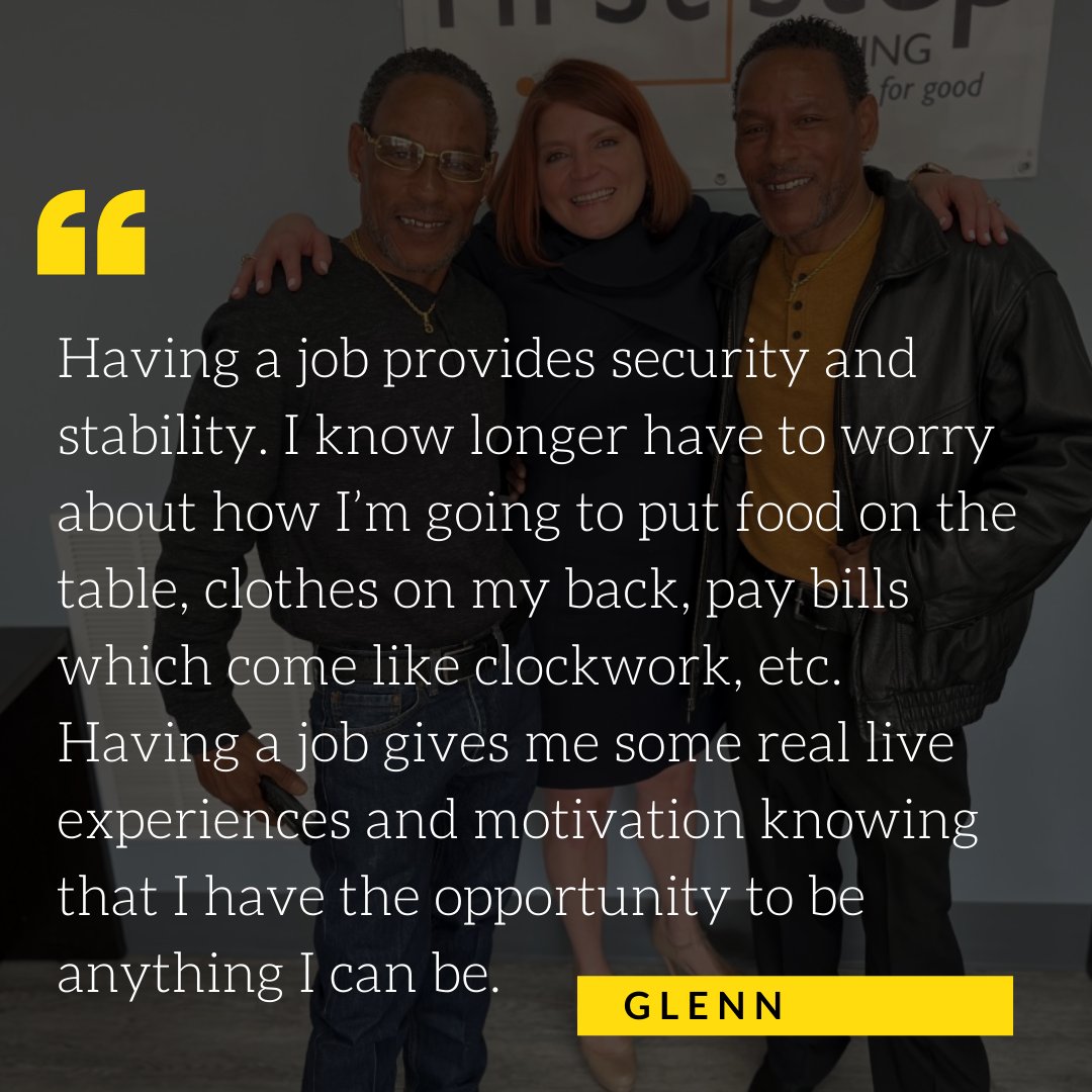 FirstStepStfg's tweet photo. Glenn & his brother Linn were hired on full-time in Nashville at Tire Discounters loading and unloading tires! We are so proud of you both!! #firststep #blockouthomelessness #nashville https://t.co/KNAu716pm7