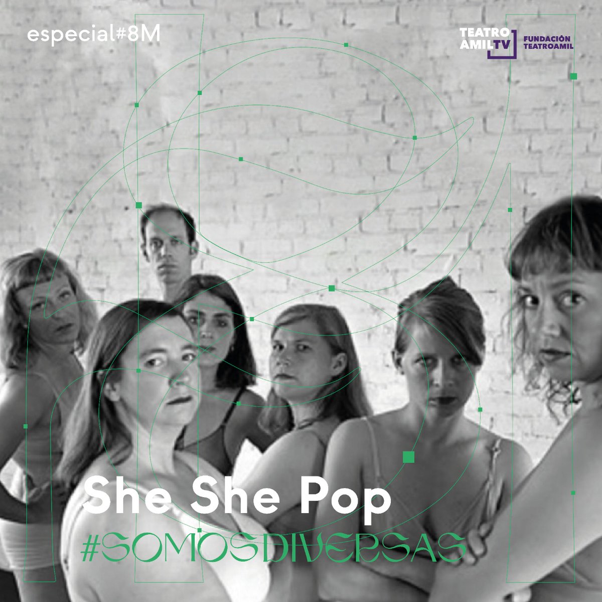 fundteatroamil's tweet photo. #SheShePop
Hoy comienza nuestro especial para conmemorar una nueva edición del #8M, y no te puedes quedar sin ver el microdocumental #SheShePop, un trabajo nos habla de una de las compañías de teatro experimental más reconocidas y radicales de Alemania. https://t.co/k6E2KS0qco